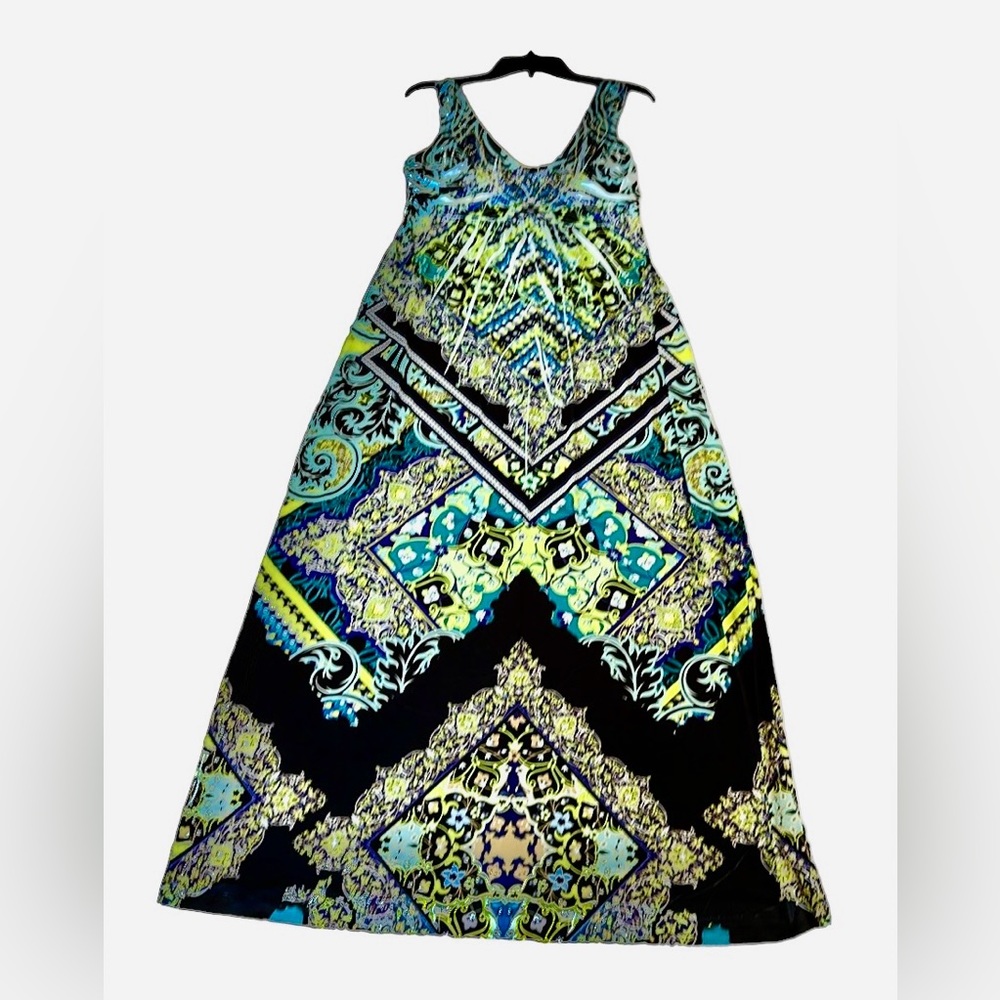 Boho Bliss: Apt 9 Green Summer Maxi Dress - Size M, Effortlessly Fluid!